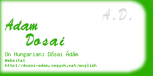 adam dosai business card
