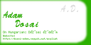 adam dosai business card